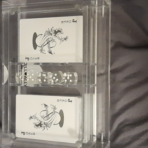 NWOT Playing Card Set with Dice and Display Case - Picture 5 of 9